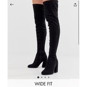 ASOS Wide Fit/Wide Calf Thigh High Boots US 6